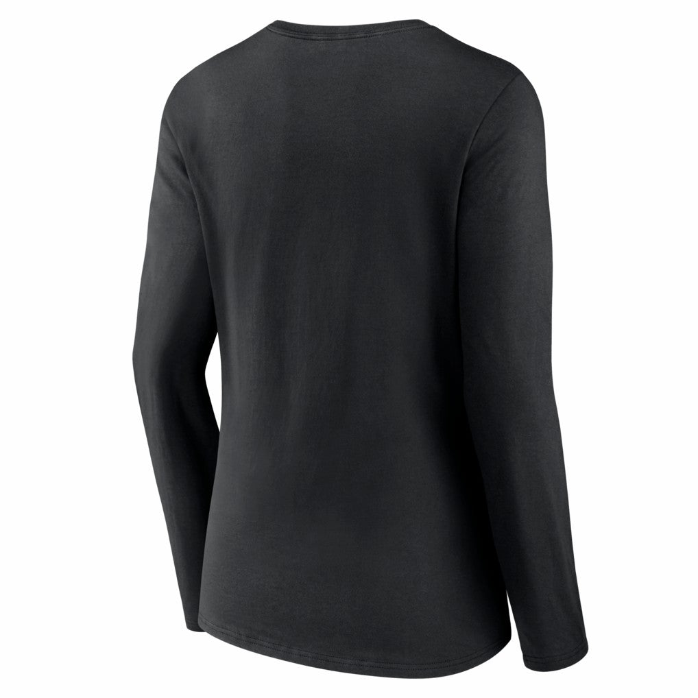 Arizona Cardinals Women's Hustle Long Sleeve V-Neck T-Shirt - Black T-shirts