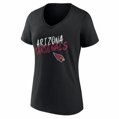 Arizona Cardinals Women's Hustle V-Neck T-Shirt - Black T-shirts