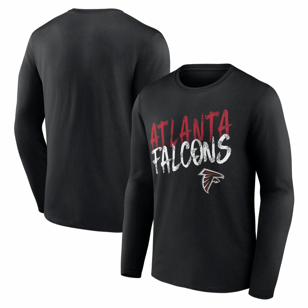Atlanta Falcons Hustle Long Sleeve T-Shirt - Black T-shirts