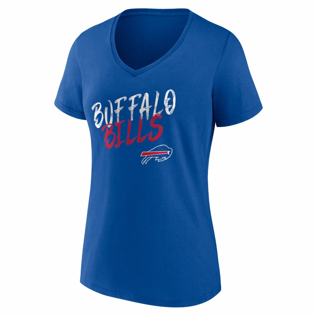 Buffalo Bills Women's Hustle V-Neck T-Shirt - Royal T-shirts