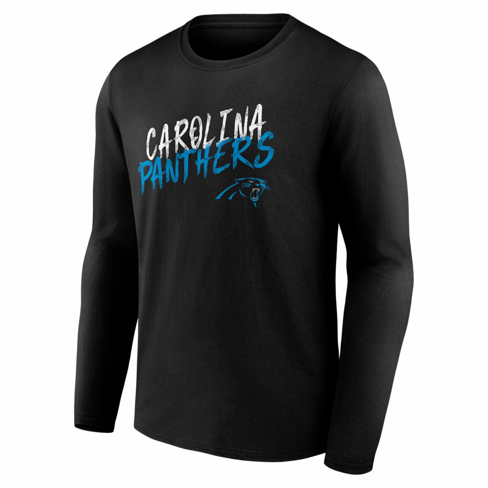 Carolina Panthers Hustle Long Sleeve T-Shirt - Black T-shirts