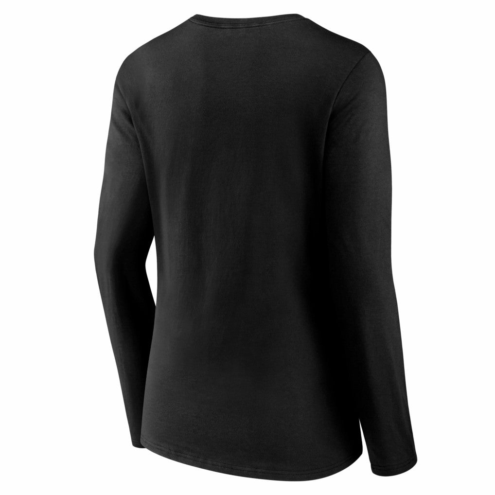 Cincinnati Bengals Women's Hustle Long Sleeve V-Neck T-Shirt - Black T-shirts