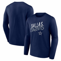 Dallas Cowboys Hustle Long Sleeve T-Shirt - Navy T-shirts