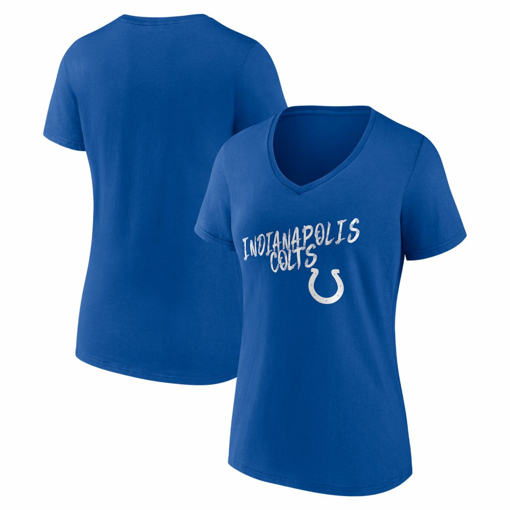 Indianapolis Colts Women's Hustle V-Neck T-Shirt - Royal T-shirts