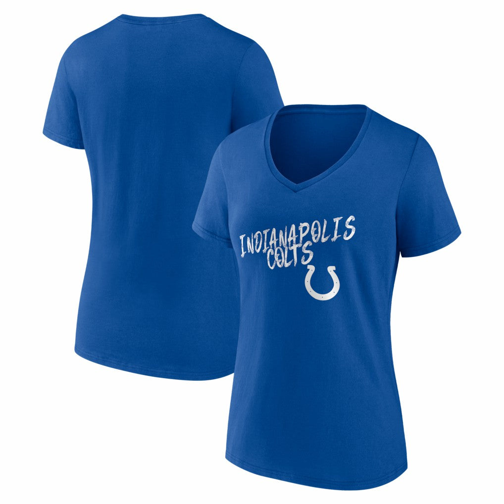 Indianapolis Colts Women's Hustle V-Neck T-Shirt - Royal T-shirts