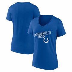 Indianapolis Colts Women's Hustle V-Neck T-Shirt - Royal T-shirts