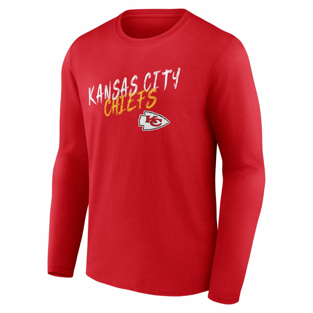 Kansas City Chiefs Hustle Long Sleeve T-Shirt - Red T-shirts