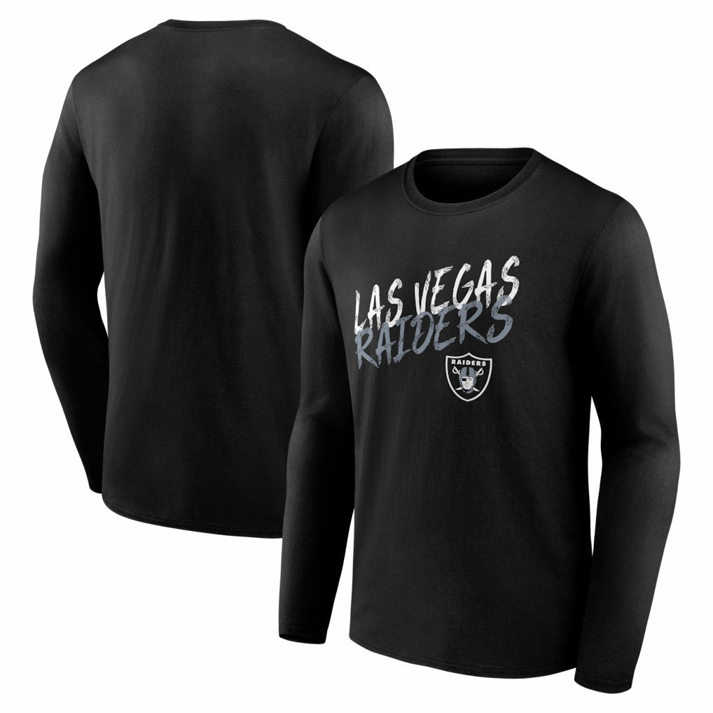 Las Vegas Raiders Hustle Long Sleeve T-Shirt - Black T-shirts