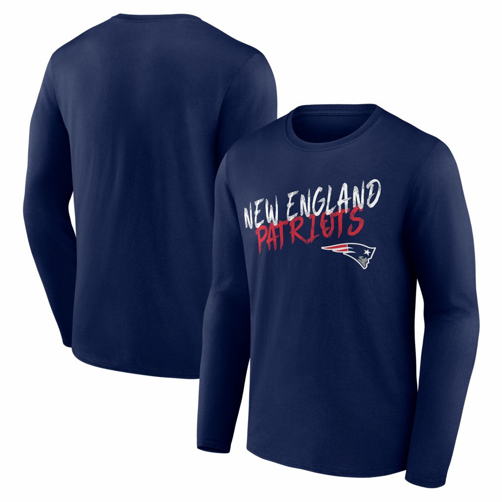 New England Patriots Hustle Long Sleeve T-Shirt - Navy T-shirts