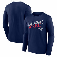 New England Patriots Hustle Long Sleeve T-Shirt - Navy T-shirts