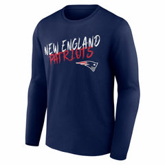 New England Patriots Hustle Long Sleeve T-Shirt - Navy T-shirts