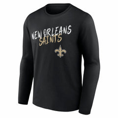 New Orleans Saints Hustle Long Sleeve T-Shirt - Black T-shirts