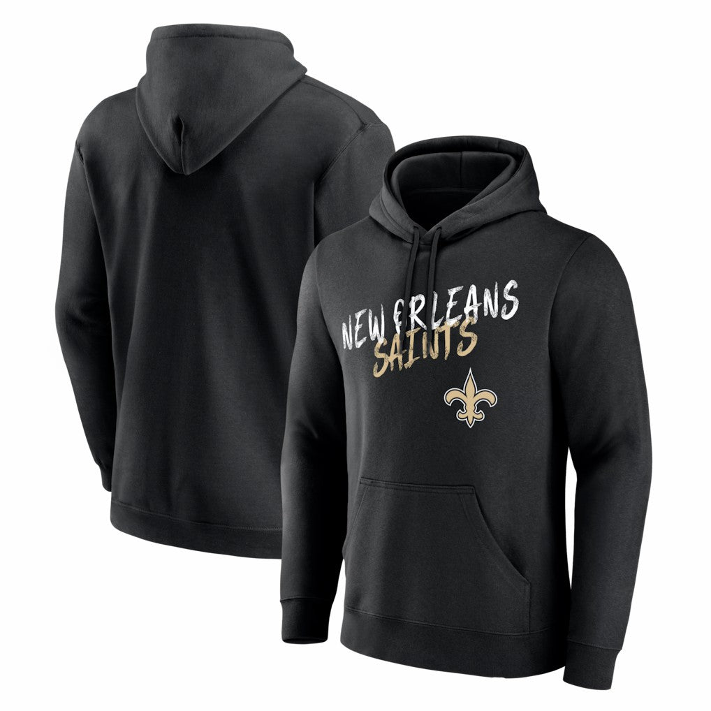 New Orleans Saints Hustle Hoodie - Black Hoodies