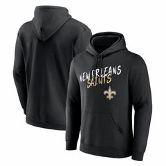 New Orleans Saints Hustle Hoodie - Black Hoodies