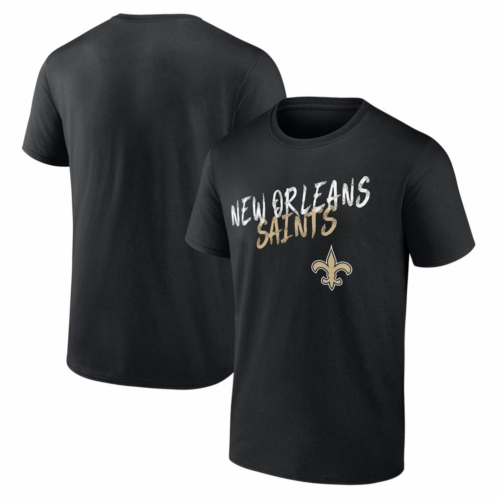New Orleans Saints Hustle T-Shirt - Black T-shirts