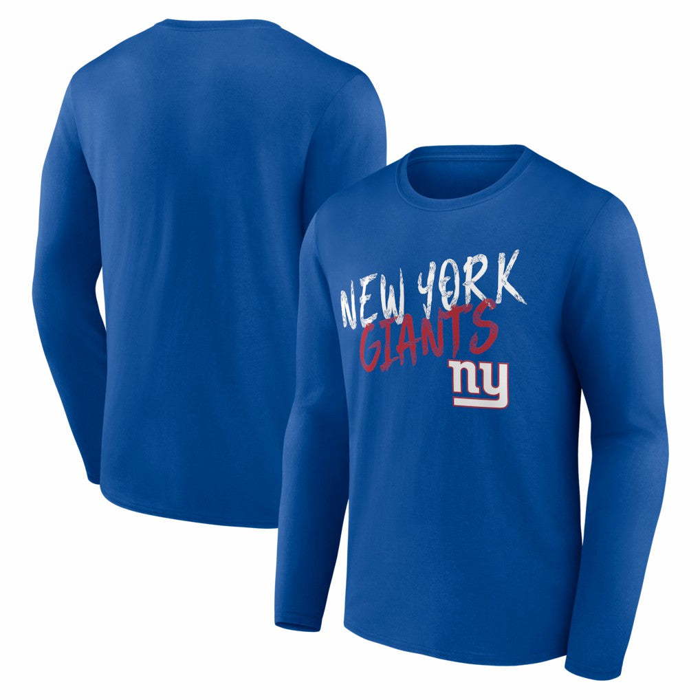 New York Giants Hustle Long Sleeve T-Shirt - Royal T-shirts