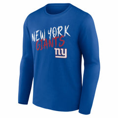 New York Giants Hustle Long Sleeve T-Shirt - Royal T-shirts