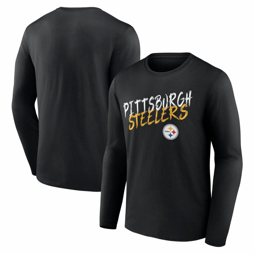 Pittsburgh Steelers Hustle Long Sleeve T-Shirt - Black T-shirts
