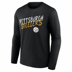 Pittsburgh Steelers Hustle Long Sleeve T-Shirt - Black T-shirts