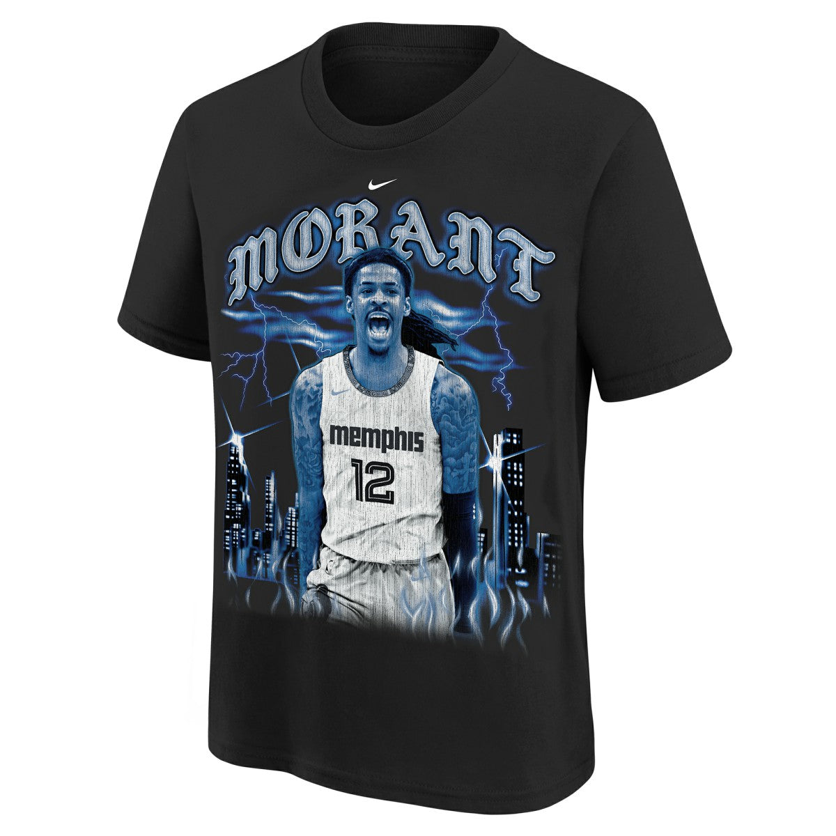 Ja Morant Memphis Grizzlies Youth City Edition Player T-Shirt Black - Nike