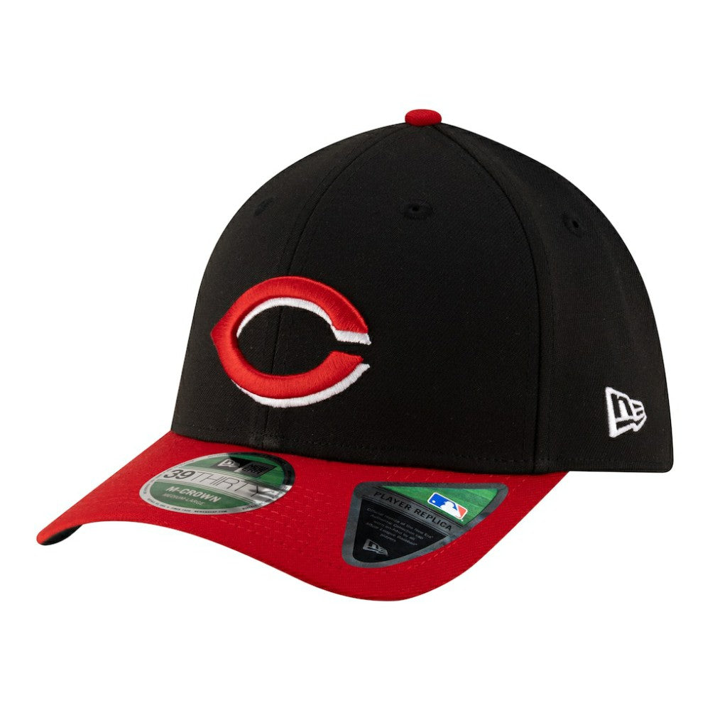 Cincinnati Reds New Era Player Replica 39THIRTY M-Crown Flex Hat - Black Hats