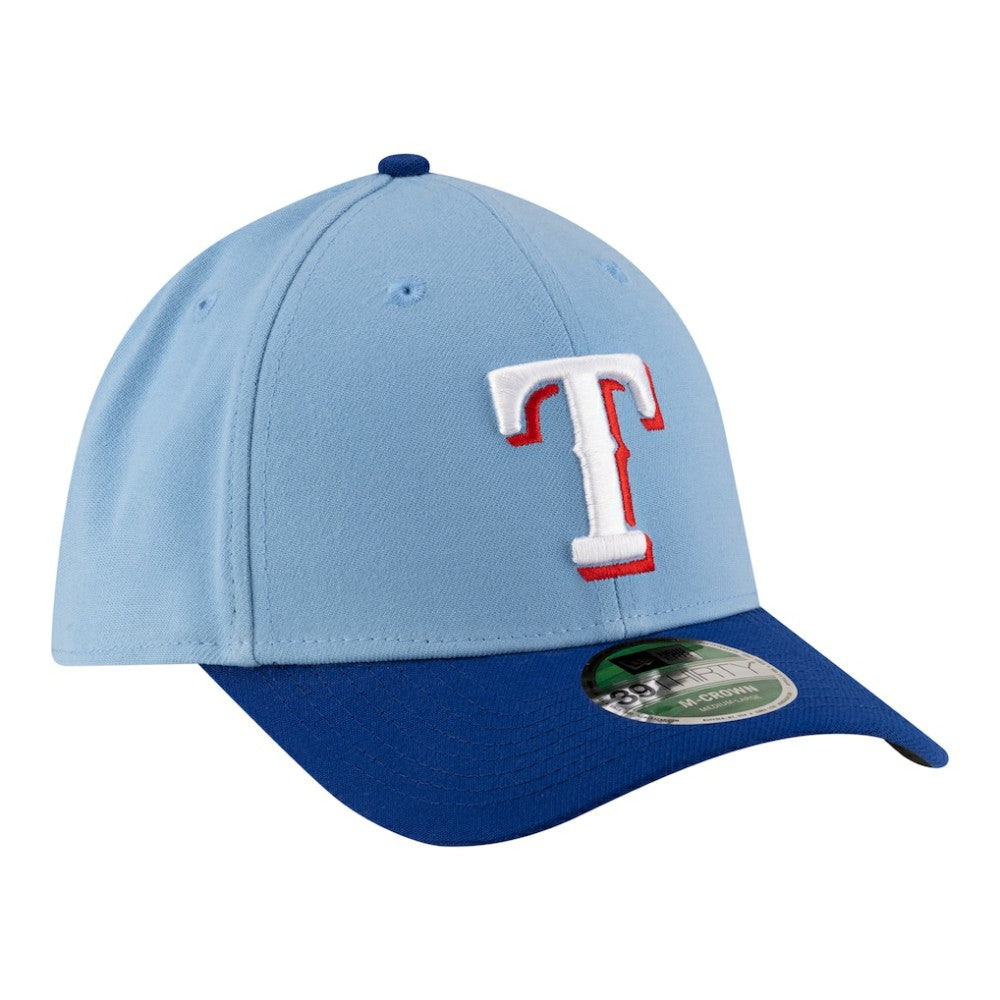 Texas Rangers New Era Player Replica 39THIRTY M-Crown Flex Hat - Light Blue Hats
