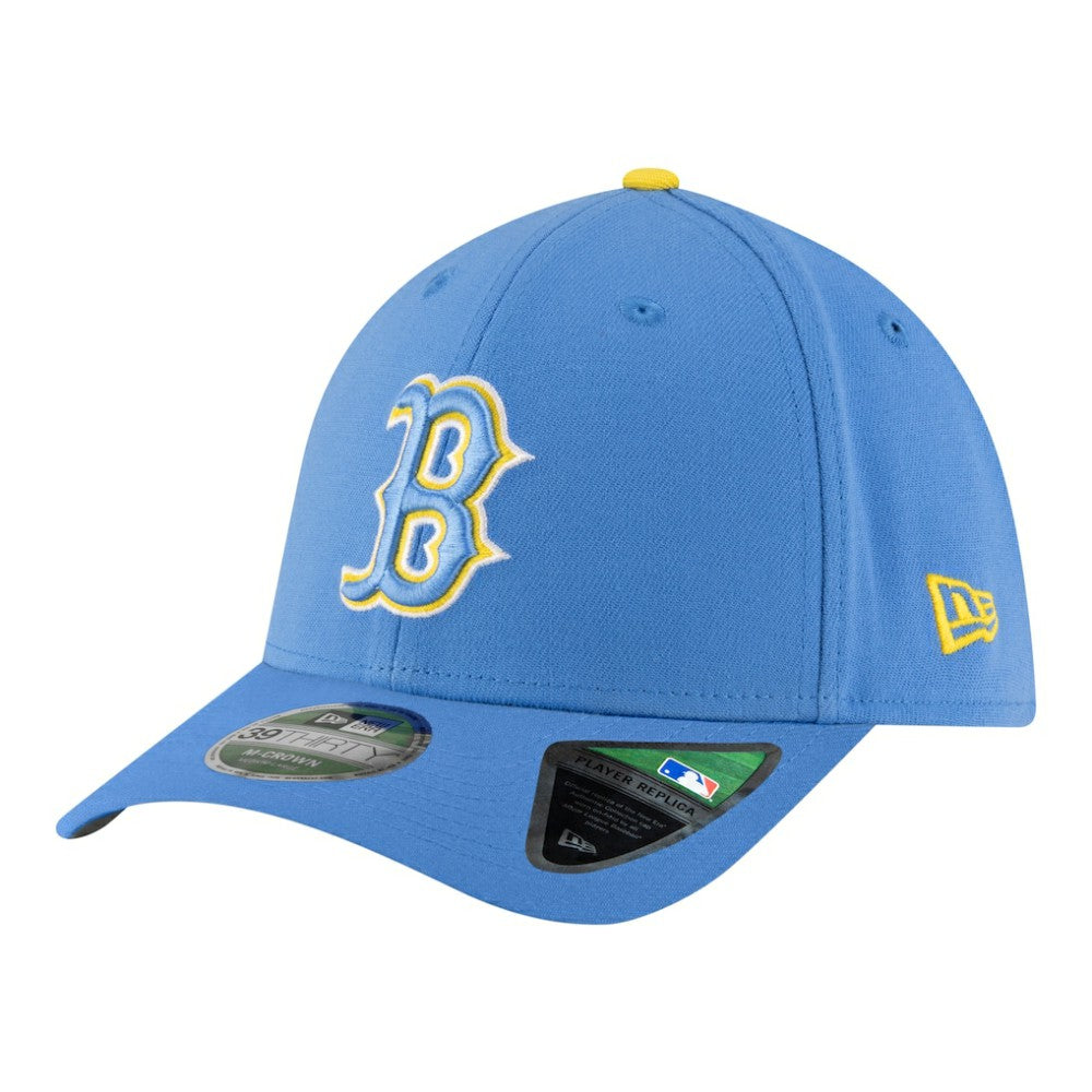 Boston Red Sox New Era Player Replica 39THIRTY M-Crown Flex Hat - Light Blue Hats