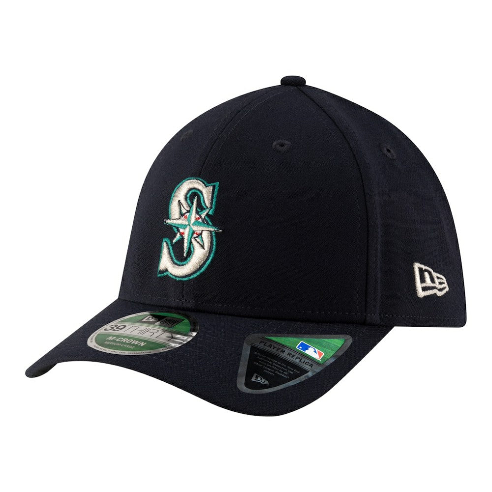 Seattle Mariners New Era Player Replica 39THIRTY M-Crown Flex Hat - Navy Hats
