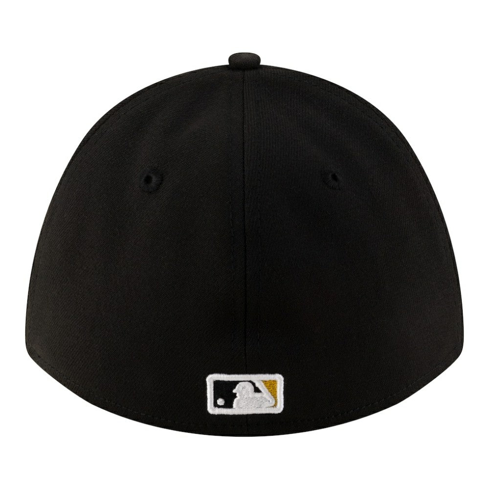 Pittsburgh Pirates New Era Alternate Player Replica 39THIRTY M-Crown Flex Hat - Black Hats