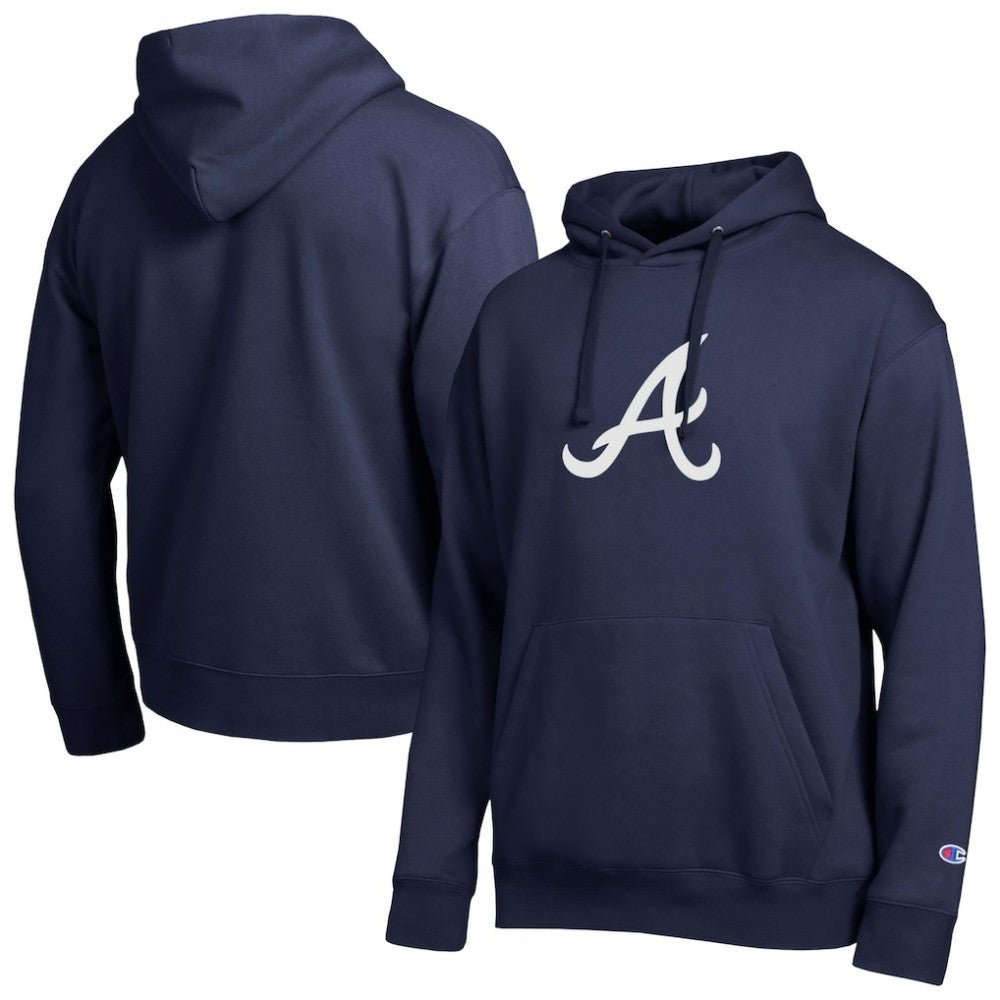Atlanta Braves Champion All Star Embroidered Logo Hoodie - Navy Hoodies