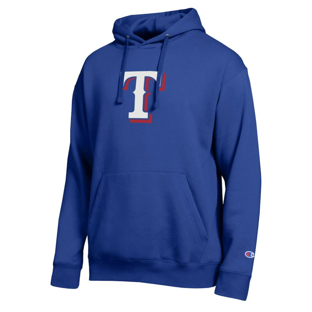 Texas Rangers Champion All Star Embroidered Logo Hoodie - Royal Hoodies