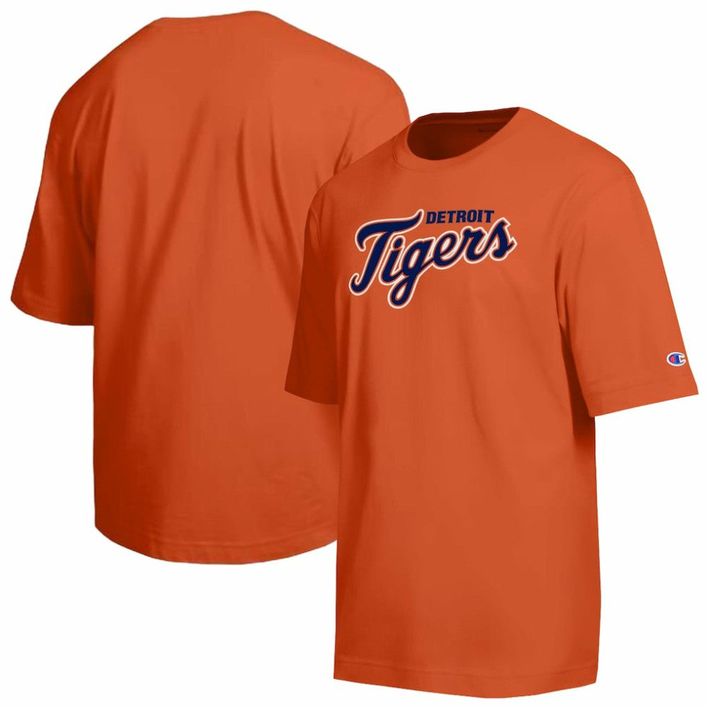 Detroit Tigers Champion All Star Chenille Wordmark T-Shirt - Orange T-shirts