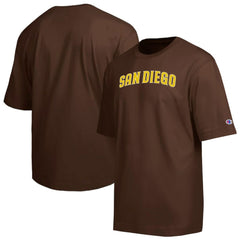 San Diego Padres Champion All Star Chenille Wordmark T-Shirt - Brown T-shirts