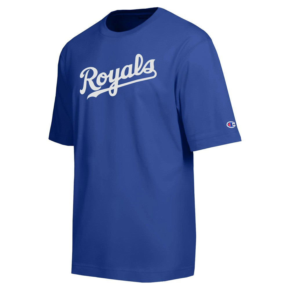 Kansas City Royals Champion All Star Chenille Wordmark T-Shirt - Royal T-shirts