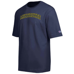 Milwaukee Brewers Champion All Star Chenille Wordmark T-Shirt - Navy T-shirts