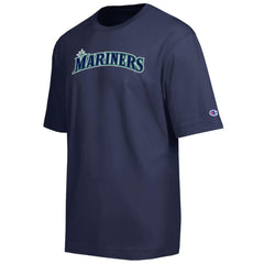 Seattle Mariners Champion All Star Chenille Wordmark T-Shirt - Navy T-shirts