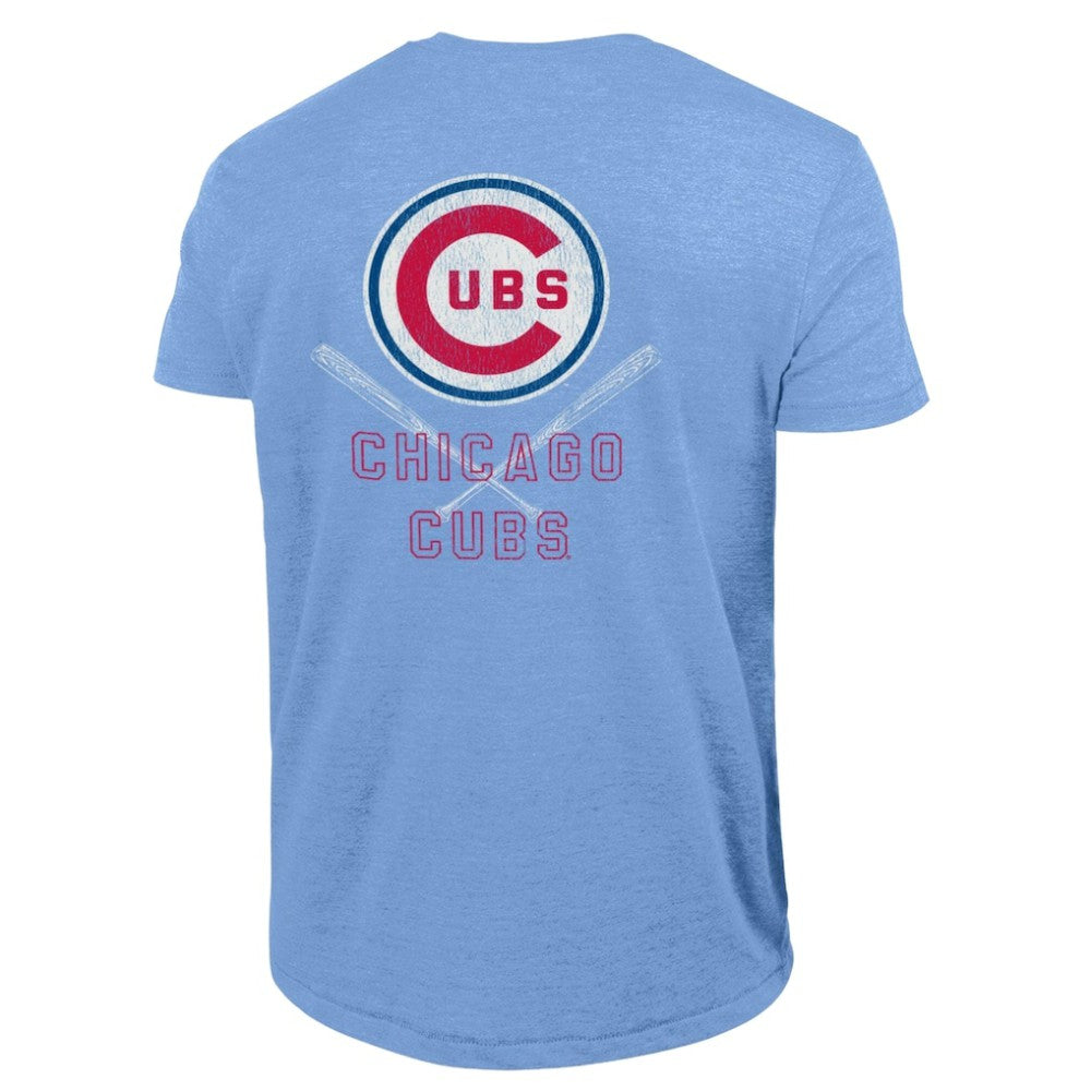 Chicago Cubs Champion Tri-Blend T-Shirt - Light Blue T-shirts
