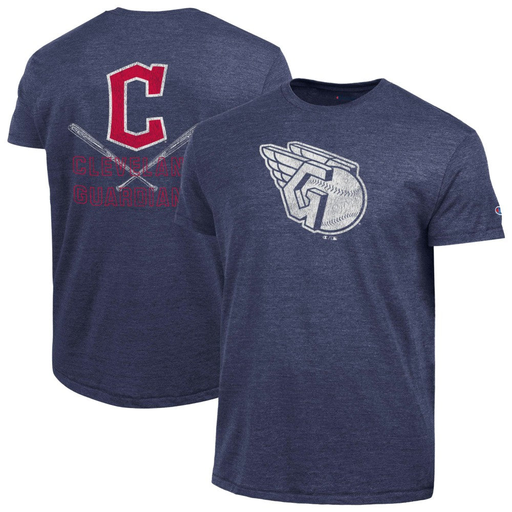 Cleveland Guardians Champion Tri-Blend T-Shirt - Navy T-shirts
