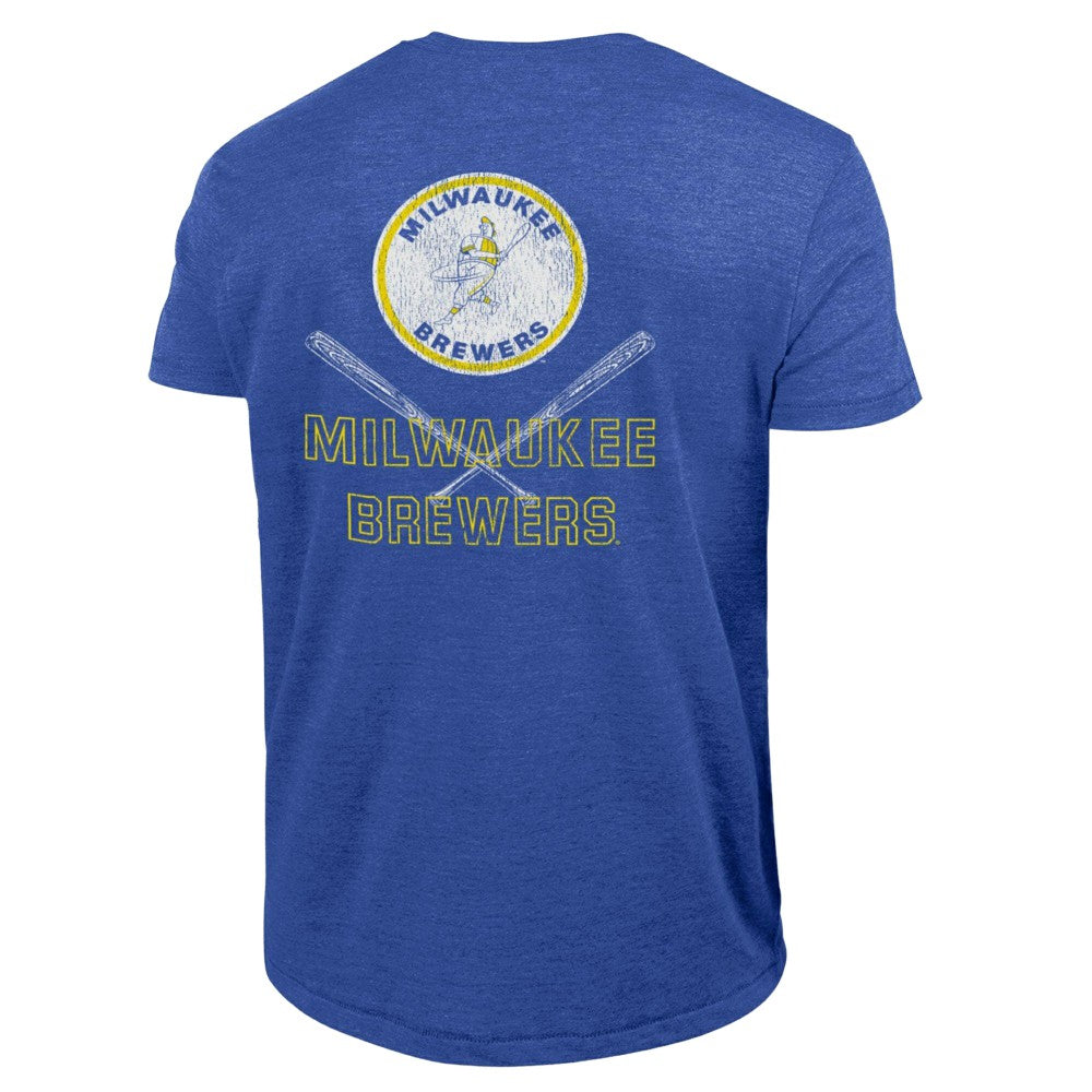 Milwaukee Brewers Champion Tri-Blend T-Shirt - Heather Royal T-shirts