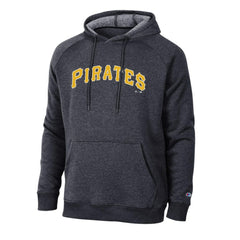 Pittsburgh Pirates Champion Triumph Tri-Blend Raglan Hoodie - Black Hoodies