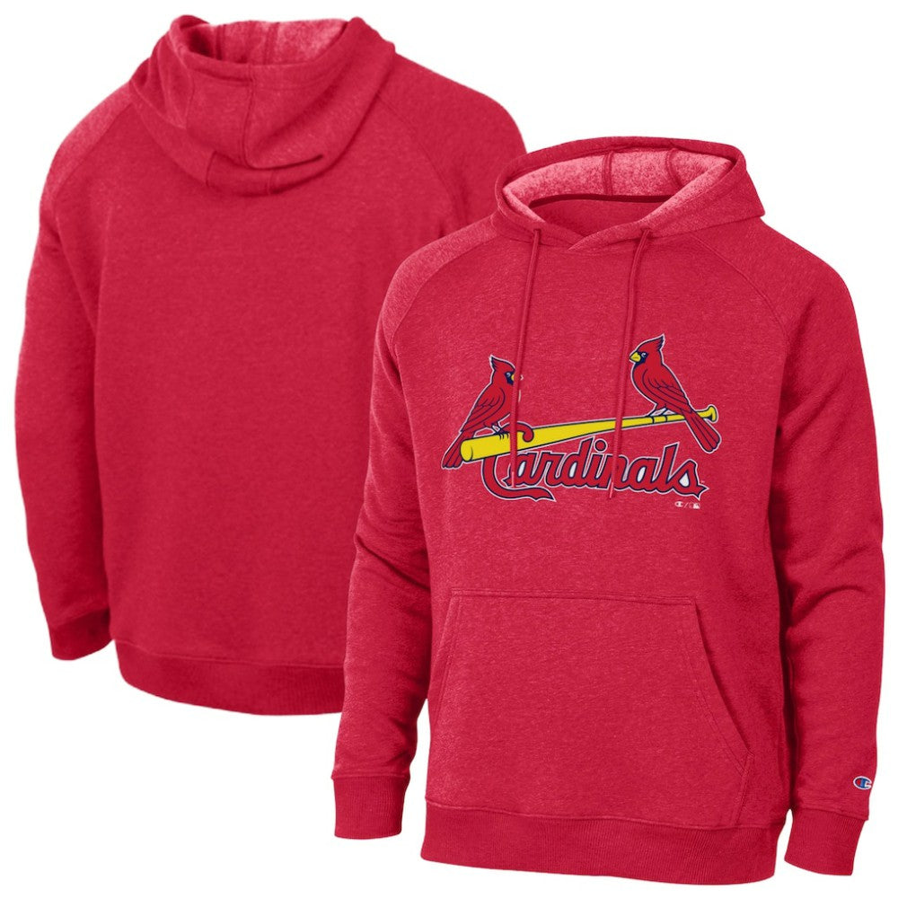 St. Louis Cardinals Champion Triumph Tri-Blend Raglan Hoodie - Red Hoodies