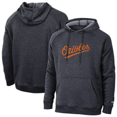 Baltimore Orioles Champion Triumph Tri-Blend Raglan Hoodie - Black Hoodies