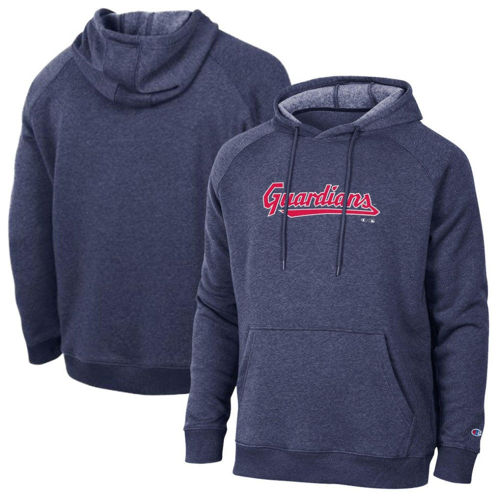 Cleveland Guardians Champion Triumph Tri-Blend Raglan Hoodie - Navy Hoodies