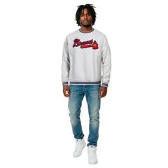 Atlanta Braves Champion Reverse Weave Sweatshirt - Heather Gray Sweatshirts