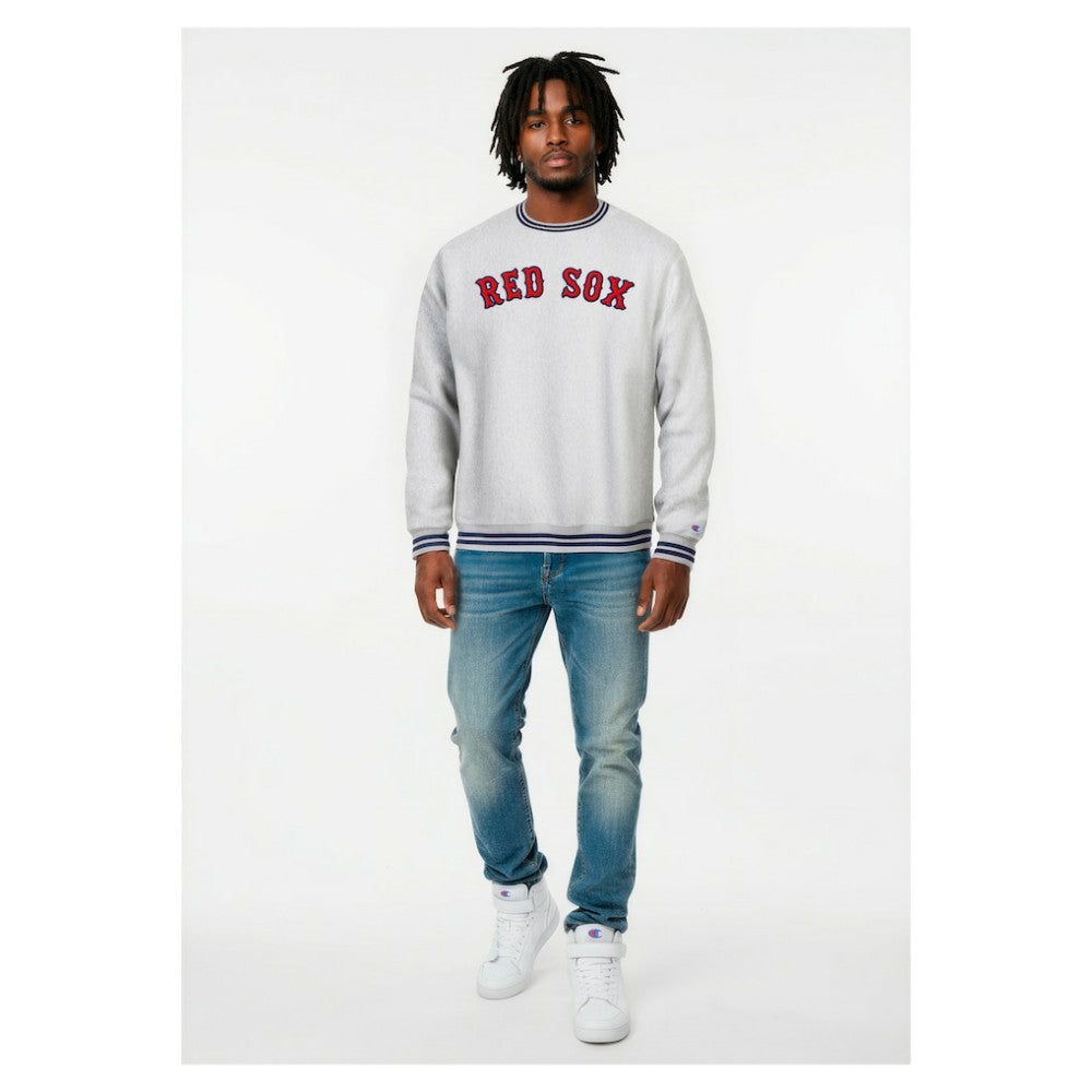 Boston Red Sox Champion Reverse Weave Sweatshirt - Heather Gray Sweatshirts