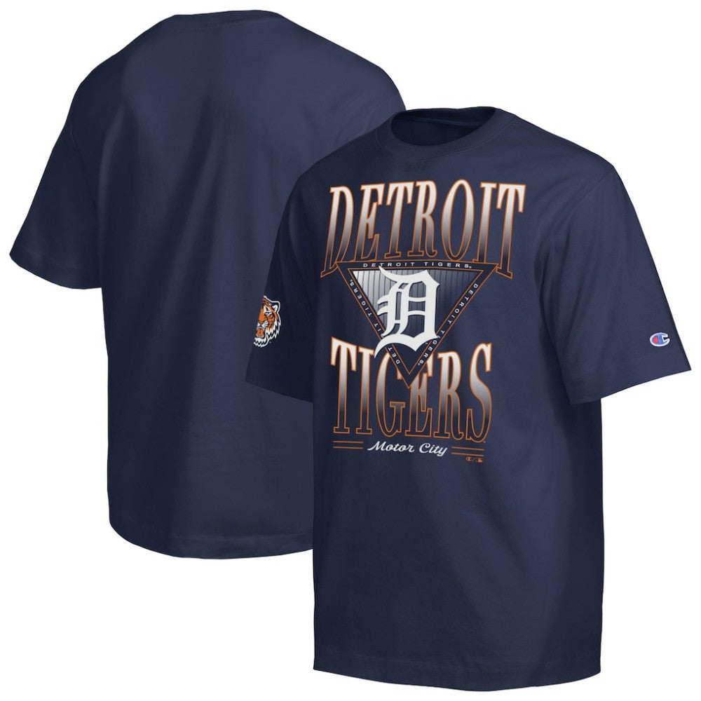 Detroit Tigers Champion Traditions Two Locations T-Shirt - Navy T-shirts