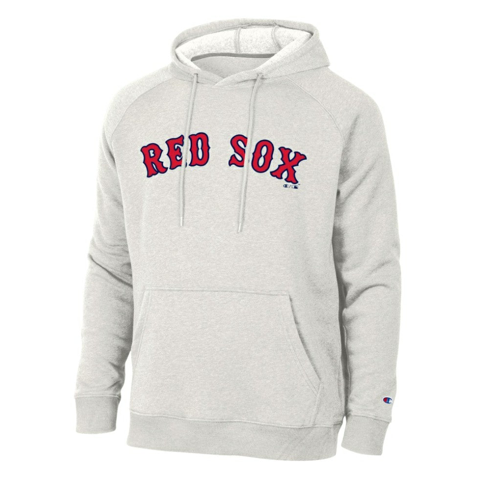 Boston Red Sox Champion Triumph Tri-Blend Raglan Hoodie - Heathered Core Ultra Light Grey Hoodies