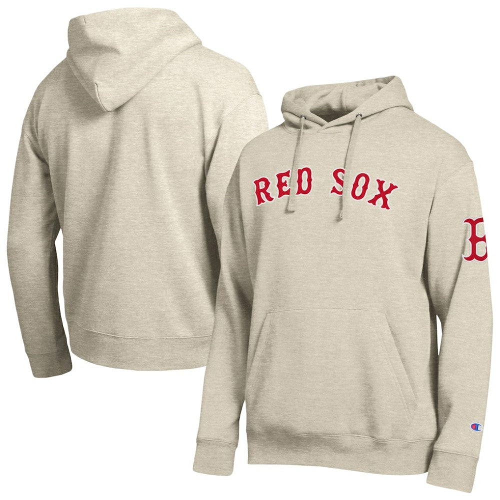 Boston Red Sox Champion All Star Chenille Patch Hoodie - Oatmeal Hoodies