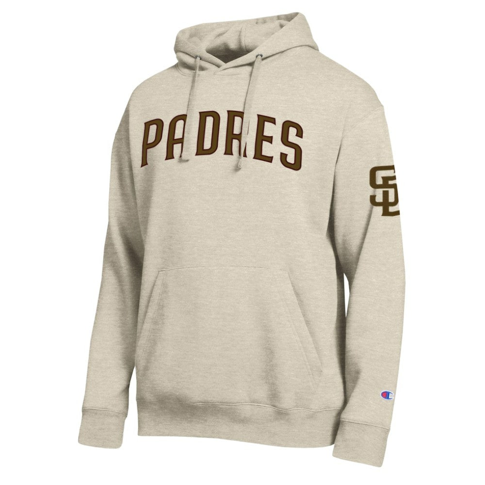 San Diego Padres Champion All Star Chenille Patch Hoodie - Oatmeal Hoodies