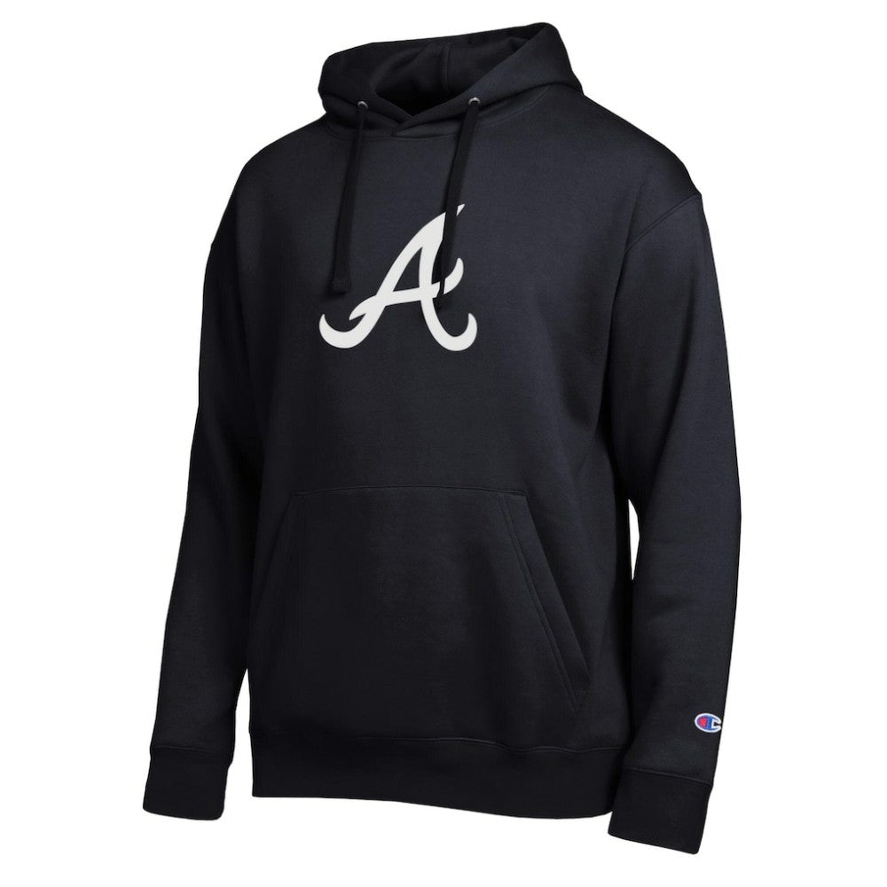 Atlanta Braves Champion All Star Embroidered Logo Hoodie - Black Hoodies